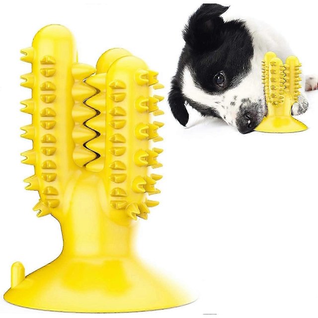 Suction Cup Dog Toothbrush Teeth Sticks Food Leakage Bite Resistant Toys Molar Chew Pet 26s