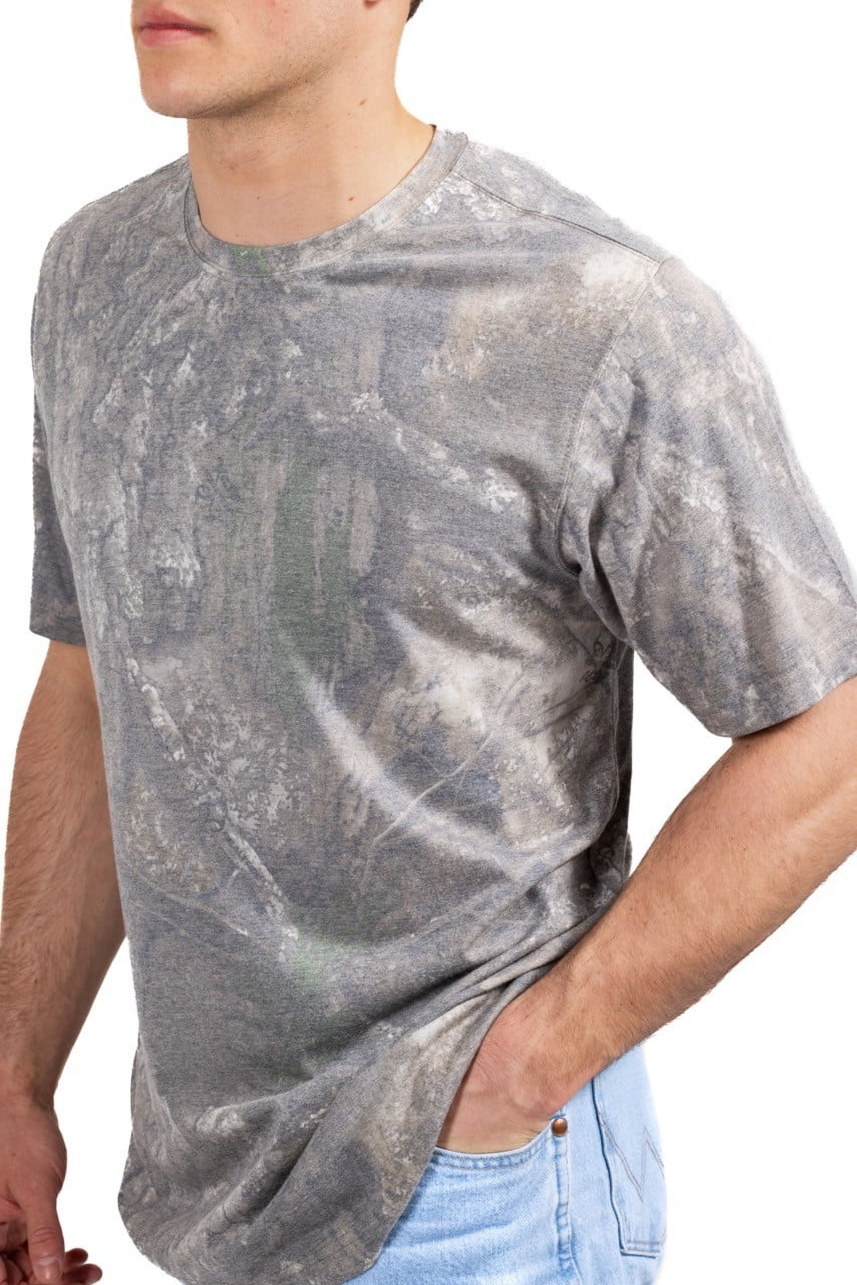 Realtree Camo Tri-Blend Short Sleeve Shirt – Lightweight & Soft, Outdoor & Hunting Apparel​ | S-5XL