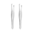 thumbnail image 5 of 12 Pcs Flat Tip Eyebrow Trimmer Tweezers Cosmetic Tool Silver Tone, 5 of 5