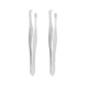 thumbnail image 5 of 12 Pcs Flat Tip Eyebrow Trimmer Tweezers Cosmetic Tool Silver Tone, 5 of 5