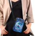 thumbnail image 4 of HELLHERO Panda Moon Pattern Double Layer Women Shoulder Bag for Unisex Outdoor Travel Shoulder Bags Polyester 4.33"x1.97"x7.09", 4 of 7