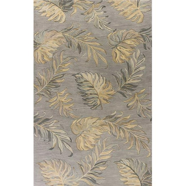 HomeRoots 352454 3 Pi 3 Po x 5 Pi 3 Po Tapis Gris Laine