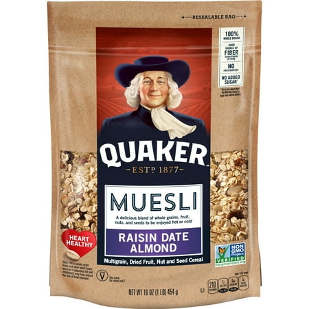 Quaker Muesli Cereal Raisin Date Almond 64 Ounce 4