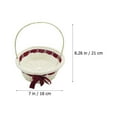 thumbnail image 4 of Yongwei Woven Flower Basket 1Pc Woven Basket with Handle Wedding Party Flower Basket Storage Basket, 4 of 10