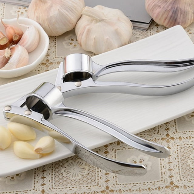 Garlic Garlic Press Zinc Alloy Mincer Ginger Crusher Garlic Presser Chopper Easy Squeeze Rust Proof Ergonomic Handle Easy Clean