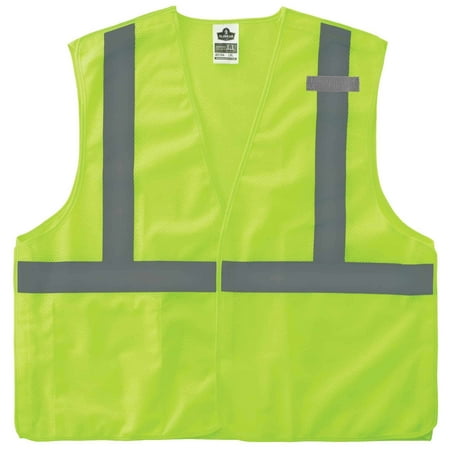 Ergodyne GloWear® 8215BA Type R Class 2 Econo Breakaway Mesh Vest, Lime, S/M