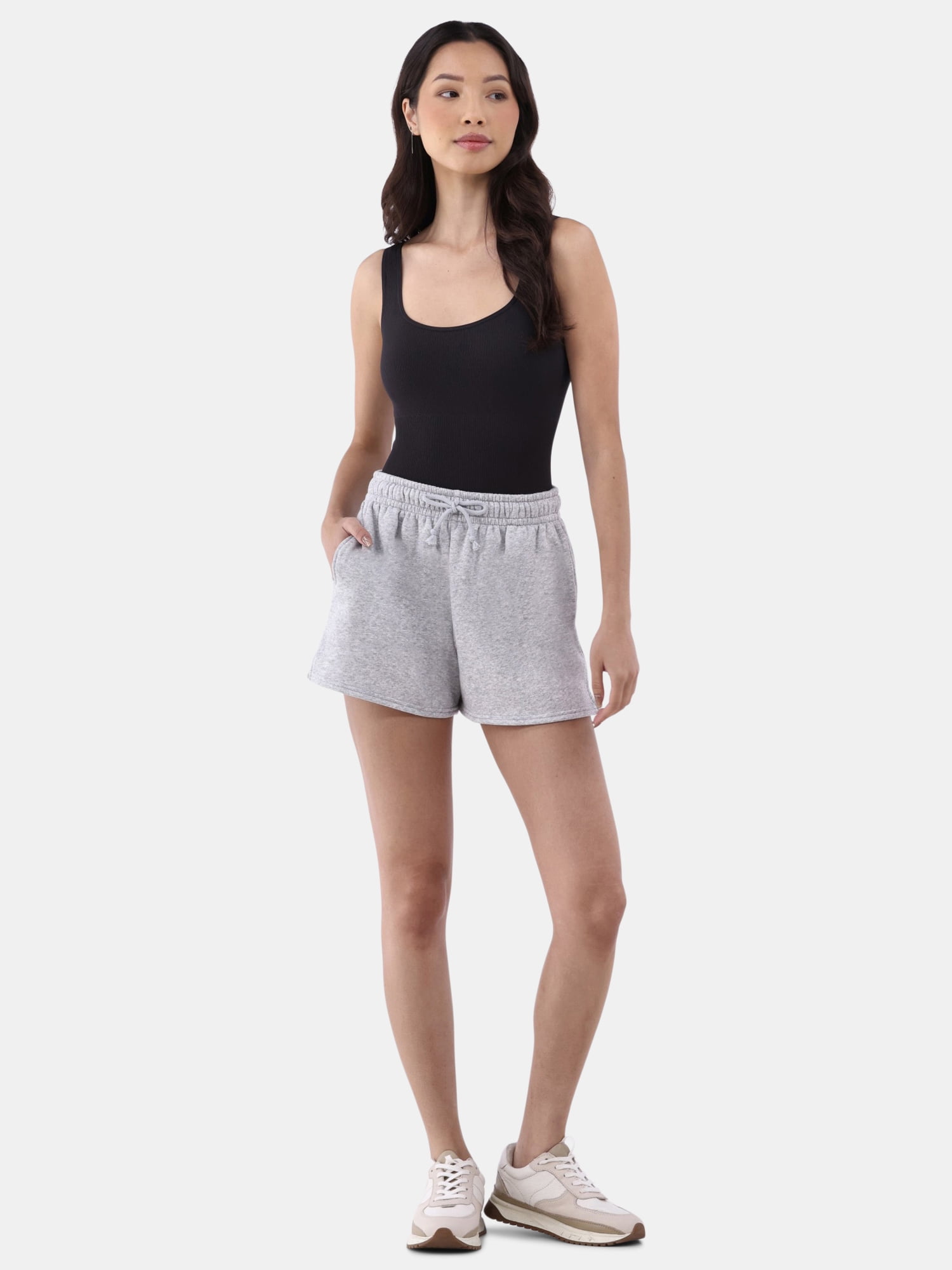 No Boundaries Seamless Ribbed Square Neck Bodysuit 2-pack, Sizes XS-3XL