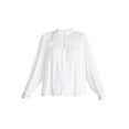 thumbnail image 6 of Time and Tru Women's Soft Ruched Yoke Blouse with Long Sleeves, Sizes XS-XXXL, 6 of 6
