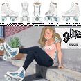 thumbnail image 5 of Crazy Skates Glitz Roller Skates | Adjustable or Fixed Sizes | Glitter Sparkle Quad Skates for Women and Girls, 5 of 7