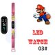 thumbnail image 3 of Reloj infantil con diseño de personaje de juego Super Mario Luigi, correa de silicona, LED táctil, resistente al agua, relojes de moda para exteriores para niños, 3 of 5
