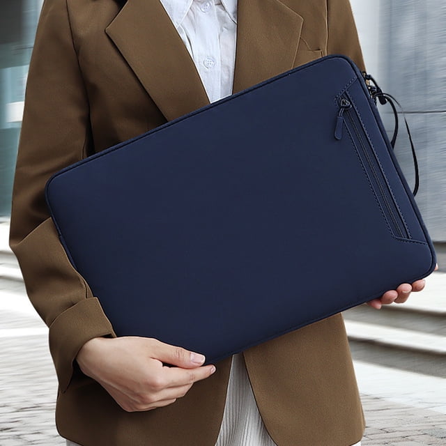 Sac pour Ordinateur Portable et Tablette 14.1-15.4 Pouces, Rangement Universel à Double Couche, Antichoc et Résistant aux Rayures, Sac Étanche pour Ordinateurs Portables