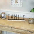 thumbnail image 2 of Northlight Metal "Family" Wood and Bead Decoration - 11.5", 2 of 7