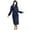 Navy, variant on Clearance Sale Fuzzy Soft Robes for Women,Women's Bathrobe Shawl Collar and Hooded,Lounge Sleepwear Robe Side Pockets Navy M