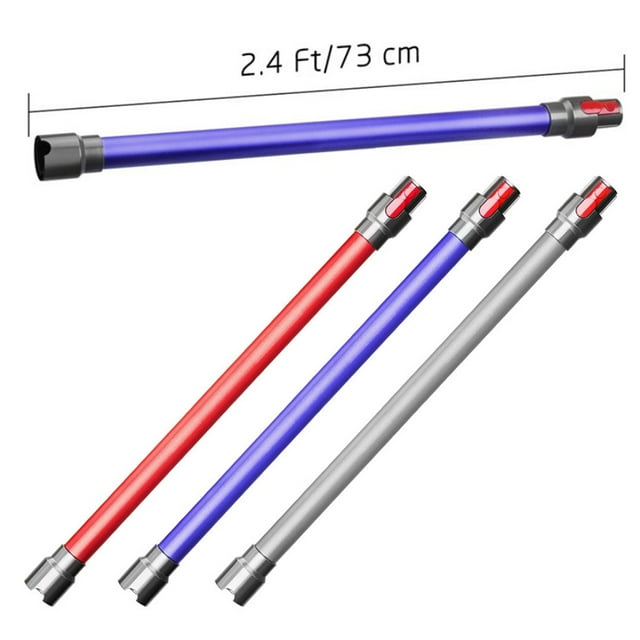 VONKY Tube d'Extension Robuste Raccords Modifiés Sans Fil Poignée Composant Poteau Accessoires Bâton Remplacement pour V7 V8 V10 V11 V15 Gris Argenté
