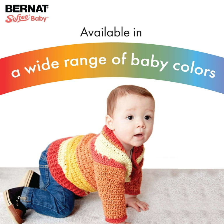 Bernat Softee Baby 3 Light Acrylic Yarn Antique White 5oz 140g 362 Yards 6 Pack Walmart