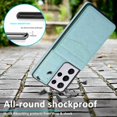 thumbnail image 5 of Dteck Back Wallet Phone Case for Samsung Galaxy S21 Ultra 4G 5G with ID & Credit Card Holder Slots Pockets Wallet Back Cover Stand Flip Folio Leather Cell Cases Women Men, Mint, 5 of 7