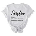 thumbnail image 2 of Idoravan Womens Blouses,Ladies,Women's Fashion Crewneck Printed Short Sleeve T-shirt Casual Loose Shirt Tops White XL, 2 of 4