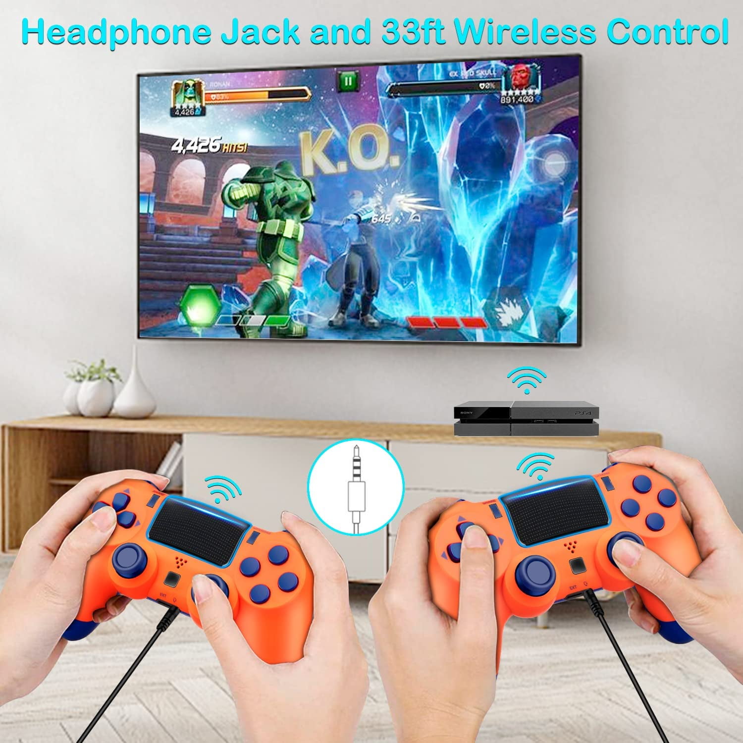 PlayStation DualShock Wireless Controller Compatible with PS4/PS4