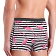 thumbnail image 3 of Uemuo Flamingos Pattern Men's Boxer Briefs,Trunk Anti-Chafing,Comfortable, Durable, and Stylish Underwear-Small, 3 of 9