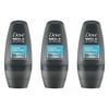 Dove Men Clean Comfort Anti-perspirant Deodorant Roll-on 50ml (1.7 Fluid Ounce). (Pack of 3)