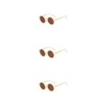 thumbnail image 2 of Qarigey Gafas de sol ópticas redondas Gafas para bebés Adorable niño pequeño Protección clásica para protección de ojos Beige Type1 NO1 Qarigey CBP374774, 2 of 6