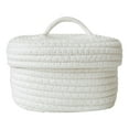 thumbnail image 1 of Ruiboury Efficient Storage Solutions For Home And Office Woven Oval Storage Box With Lid white, 1 of 6