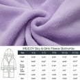 thumbnail image 4 of MGEOY Boys Girls Robe Soft Hooded Flannel Bathrobes for Kids, 4 of 7