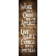 thumbnail image 4 of Gango Home Decor Rustic Blessing & Inspirational Quote Wall Art; Two Brown 6x18in Art Prints in Black Frames, 4 of 6