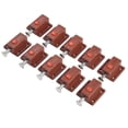 thumbnail image 4 of CHENGSI for Cabinet Push Button Latch Set 10 Pack, Automatic Door Bolt Latches Lock, Spring Loaded Plastic Hardware for Home Improvement, Brown, 4 of 10
