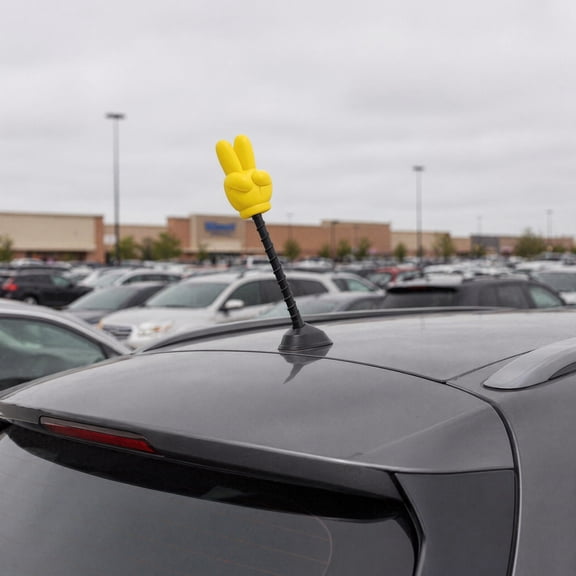 Antenna Balls for Cars Decoration Mini Toy House Cute Yellow