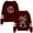 Claret, variant on Mariah The Scientist Peace Pullover Hoodies Pocketless Parallel Bars Sleeve Streetwear Sweatshirts