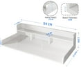 thumbnail image 3 of 54 Inch Washer Dryer Topper with High Edge Waterproof MDF Double Layer Counter Storage for Laundry, 3 of 10