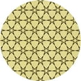 thumbnail image 1 of Ahgly Company Indoor Round Patterned Sun Yellow Area Rugs, 5' Round, 1 of 6