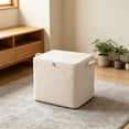 thumbnail image 4 of Large Capacity Storage Container, Folding Clothes Storage Bag, Portable Wardrobe Fabric Storage Bins, Closet Organizer for Shelves with Handles and Zipper,1PCS, 4 of 6