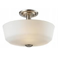 thumbnail image 1 of 3 Light Semi Flush Mount Brushed Nickel Steel  Glass, 1 of 1