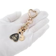 thumbnail image 5 of Unique Bargains 1 Pc Handbag Charm Keychain Heart Moon Bag Accessories Gold Tone Black, 5 of 6