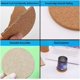thumbnail image 5 of Posavasos de corcho redondos retro posavasos de madera de corcho posavasos vasos para bebidas divertidos posavasos de café y té natural adecuado para el hogar restaurante apagado, 5 of 5