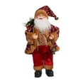 thumbnail image 1 of Figura de Papá Noel para Navidad, adorno de año Nuevo, regalo para la familia, juguete para niños, accesorios para muñecas, decoración para la rojo y dorado, 1 of 9
