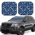 thumbnail image 2 of Uemuo Blue Bus Printed 2 PCS Car Windshield Sun Shade, Auto Sun Heat and UV Rays Blocker, Foldable Automotive Front Window Sunshade Protector, 2 of 7