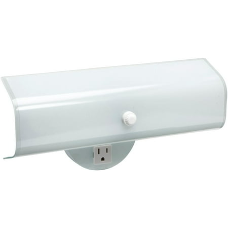 

1 Pc Home Impressions 2-Bulb White Wall Light Fixture