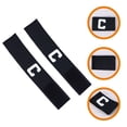 thumbnail image 2 of Captain Armband Nylon 2Set Black For Soccer Equipment Football Training, 2 of 8