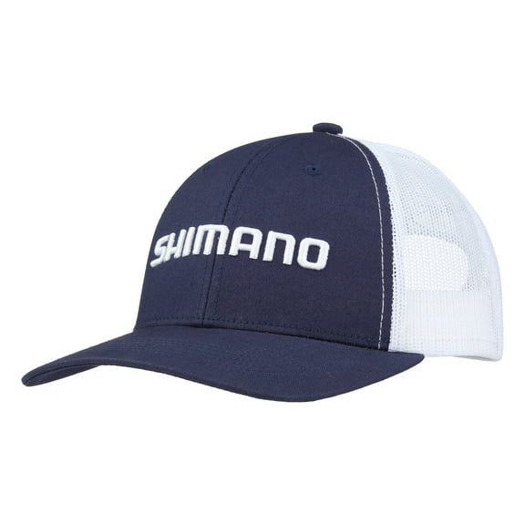Shimano Fishing Logo Trucker Cap - Blue, One Size Fits Most [AHATLGBL]