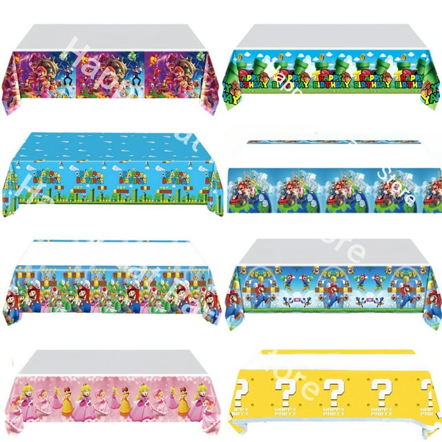Mantel de Mario, decoración para fiesta de cumpleaños, mantel desechable, mantel de Super Bros, mantel para baby shower, regalos para niños, suministros para fiestas