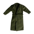 thumbnail image 1 of Figura masculina a escala 1/12, gabardina cortavientos larga, regalos para niños y adultos, moda hecha a mano. Verde, 1 of 9