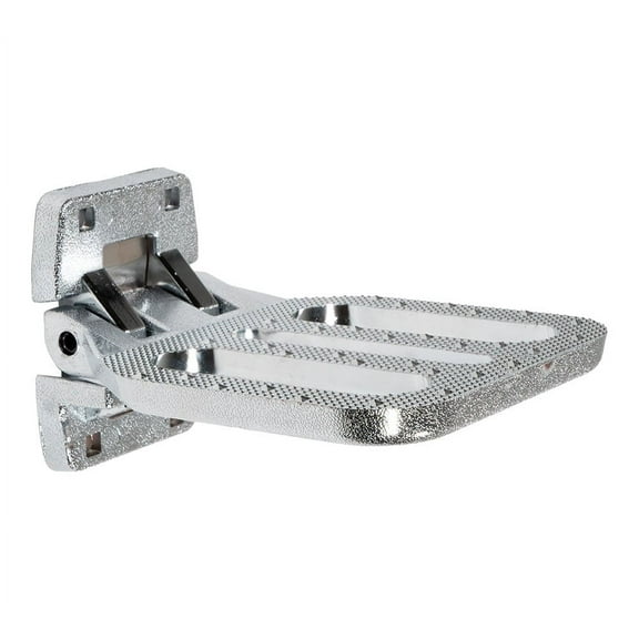 Zinc Alloy Folding Side Step for Trucks & Trailers, Chrome Plated Fold Down Utility Bed Body Step Safety Folding Grab Handle and Step for RV Camper Trailer RV Bus - BS 1,350 lbs