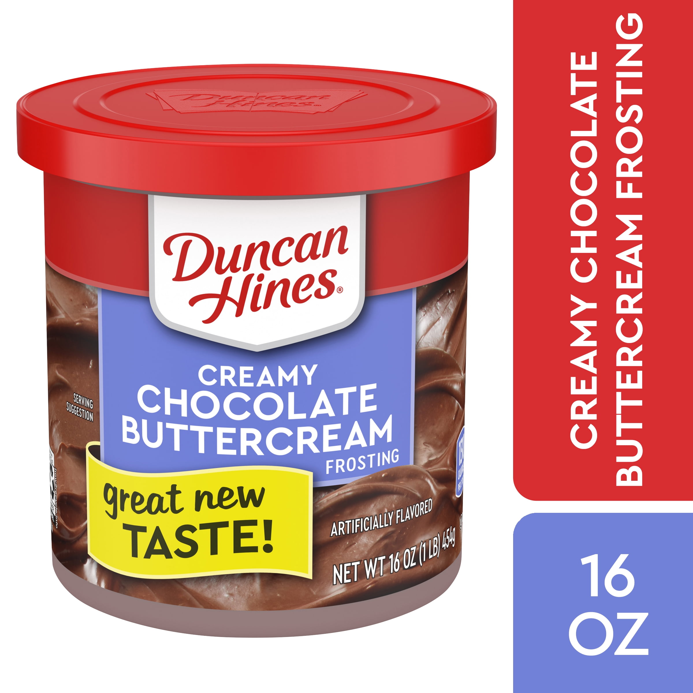 Duncan Hines Chocolate Buttercream Creamy HomeStyle Frosting, 16 Oz