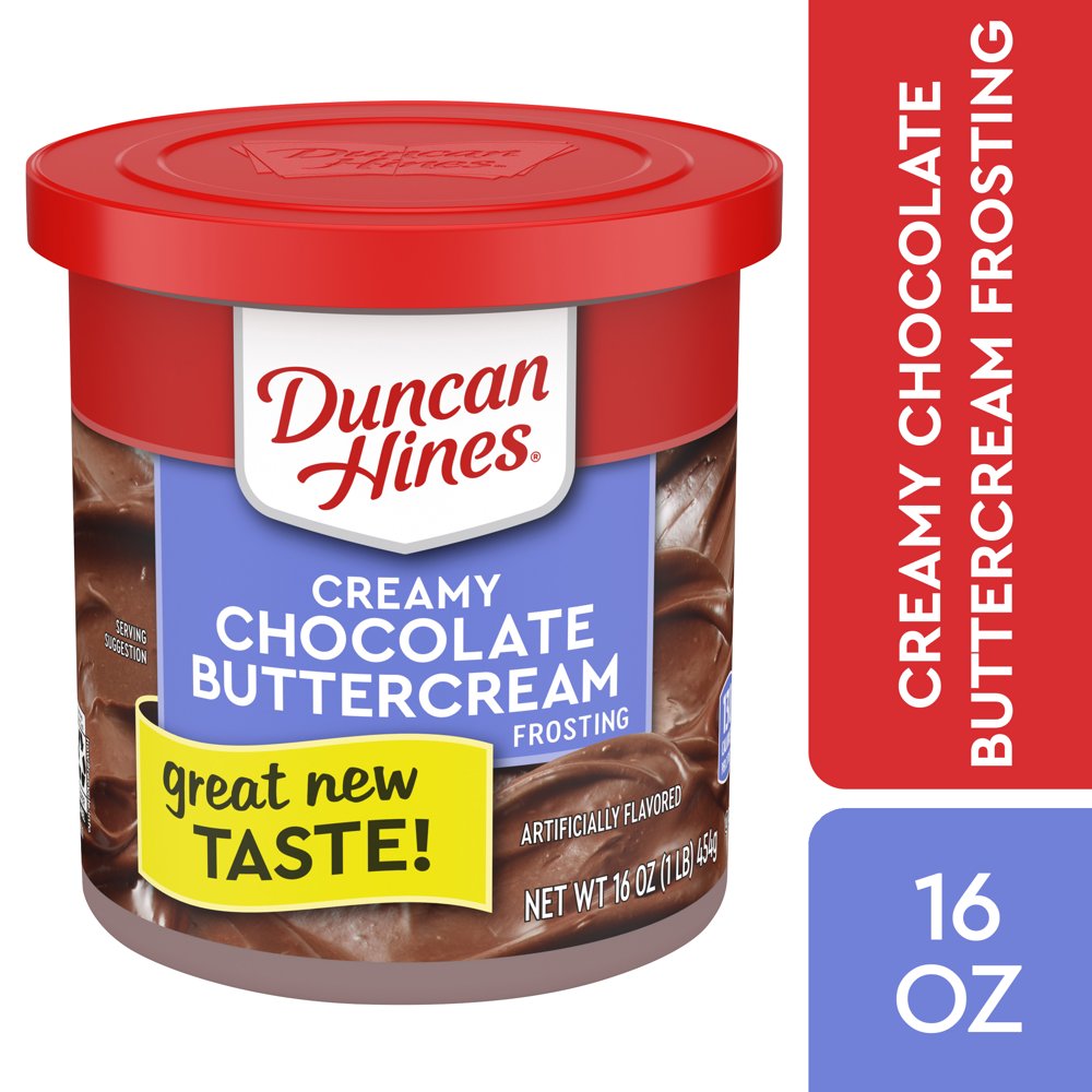 Duncan Hines Chocolate Buttercream Creamy HomeStyle Frosting, 16 Oz