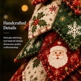 thumbnail image 6 of DIY Quilted Santa Christmas Tree Kit, Fabric Patchwork Set, Handmade | Holiday Tabletop Decor, Layered Ornament, Sewing Craft for Adults, Snowman Tree, Charming Quilting Gift(E), 6 of 8