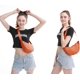 thumbnail image 4 of Bolso cruzado Crescent para mujeres y hombres, riñonera, bolso cruzado, bolso bandolera de viaje ligero (05-naranja), 4 of 4