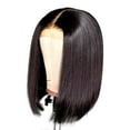 thumbnail image 1 of Perruques Droites pour Femmes Perruque Frontale Transparente Sans Colle Cheveux A7, 1 of 8